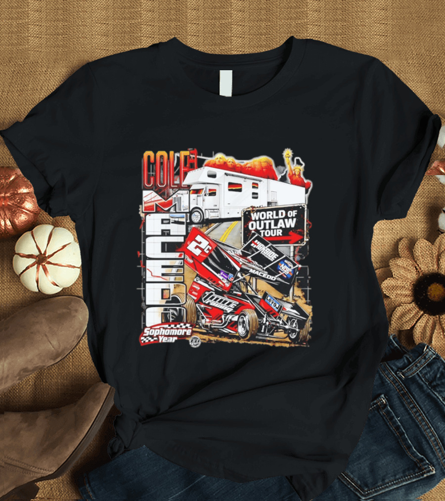 Cole Macedo World Of Outlaw Tour 2C Racing Sophomore Year T-Shirt