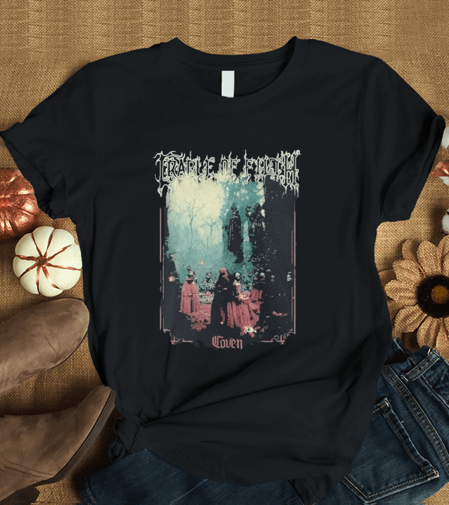 Cradle Of Filth Coven Gothic Gathering Under Moonlit Trees T-Shirt