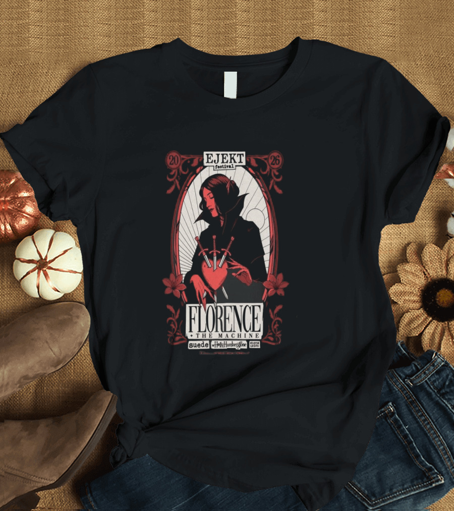 Ejekt Festival Florence The Machine Suede Holly Humberstone 2026 T-Shirt