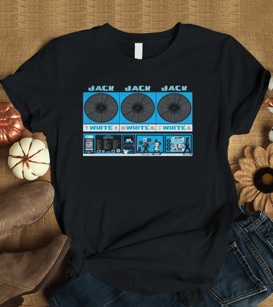 Jack White Toronto RBC Amphitheatre 07.14.2026 Vinyl Record Aesthetic Concert T-Shirt
