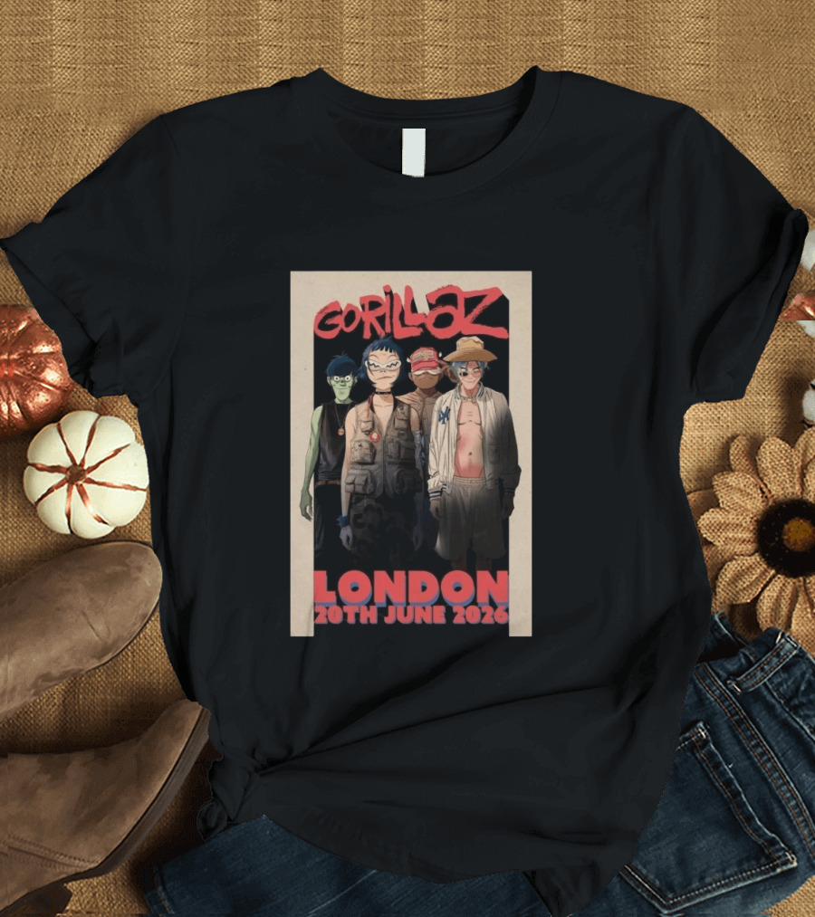 GORILLAZ London 20th June 2026 Event T-Shirt