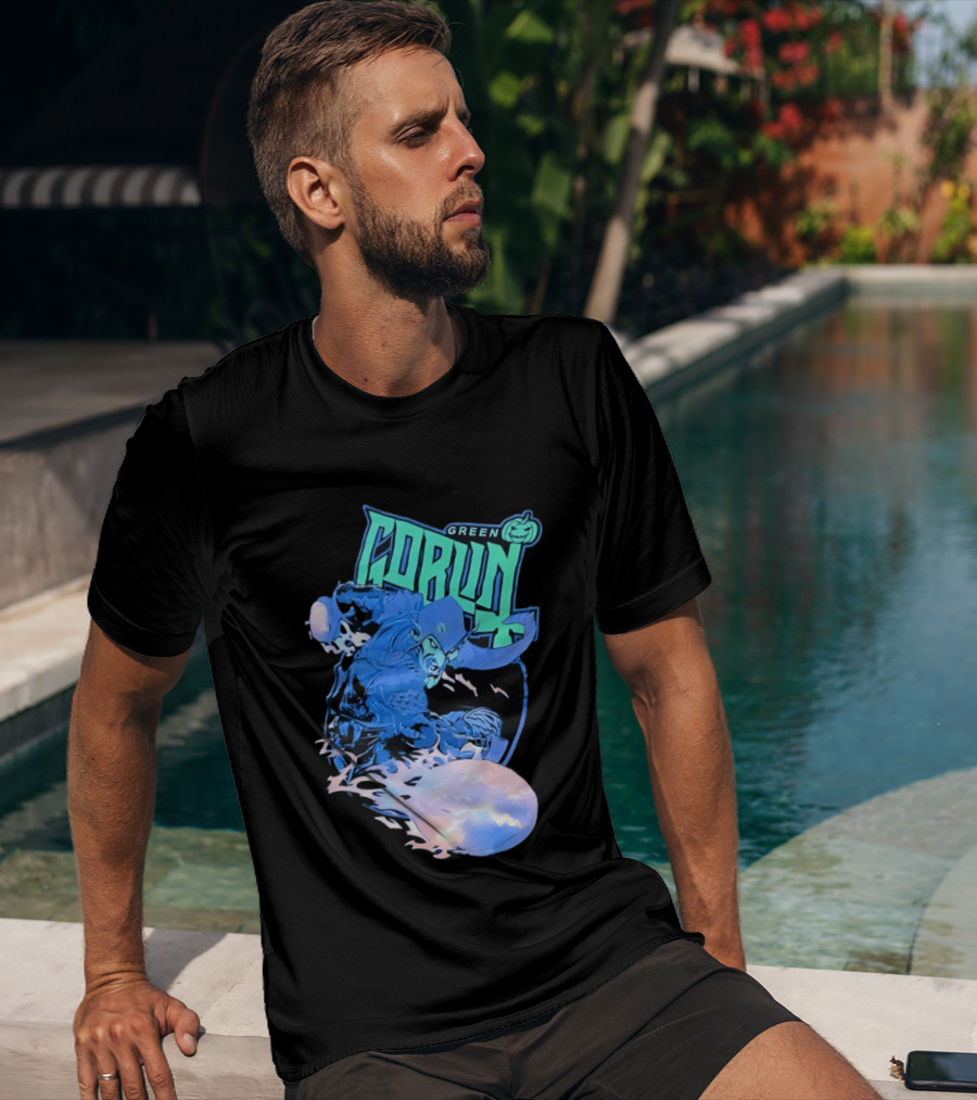 Green Goblin Pumpkin Marvel Comic Book Character Villain T-Shirt