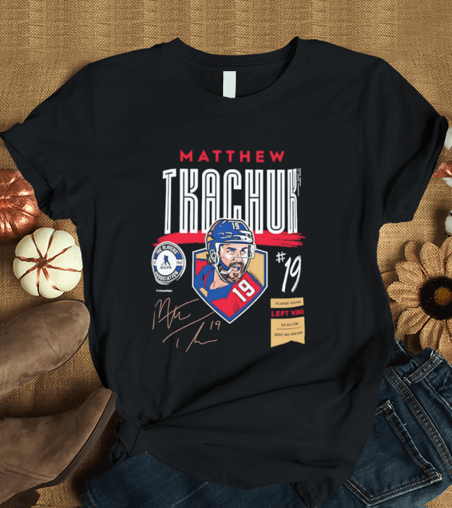 Matthew Tkachuk No19 Florida Panthers Left Wing Hockey Player T-Shirt