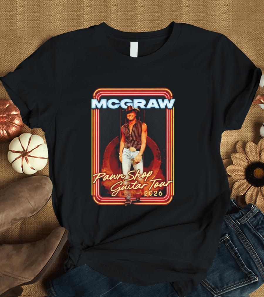 McGraw 2026 Pawn Shop Guitar Tour Country Music T-Shirt