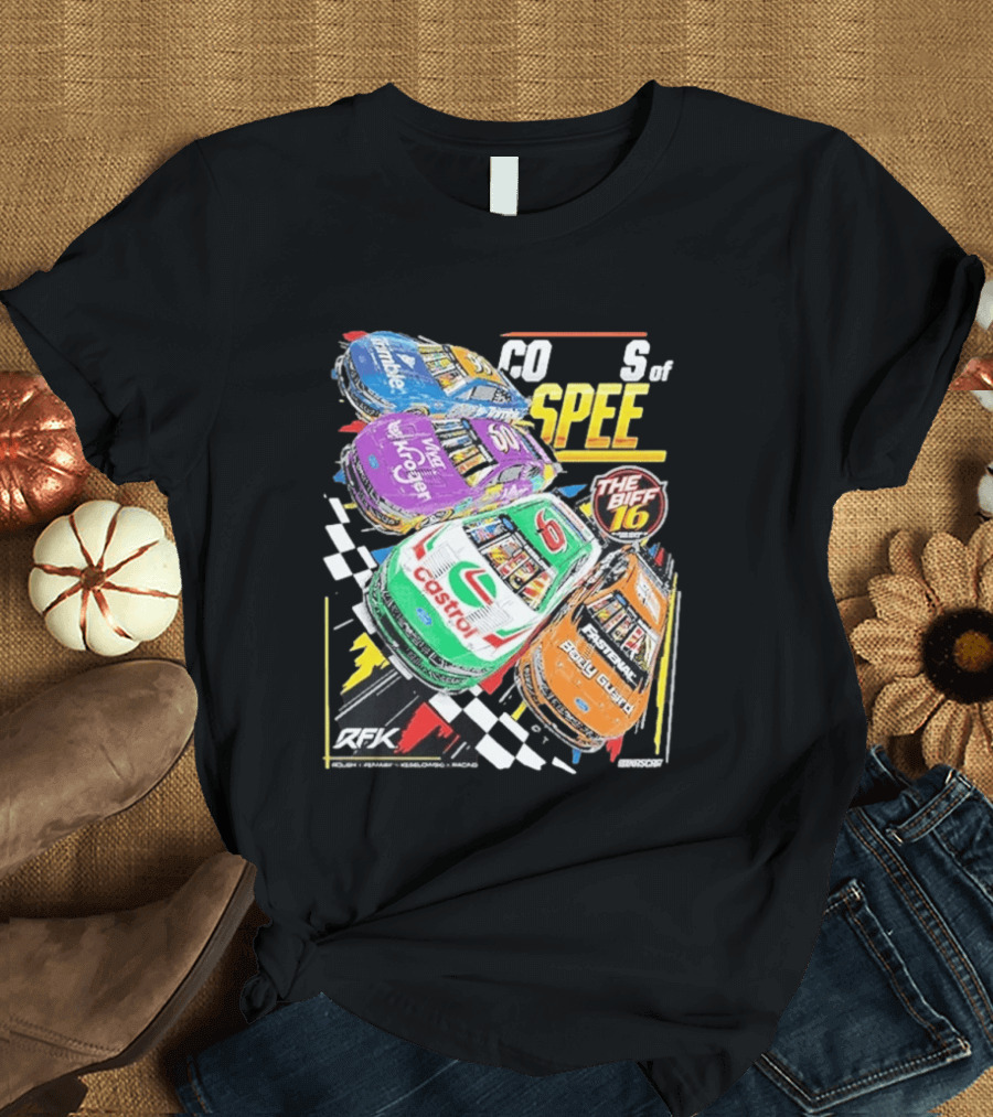 RFK Racing Colors Of Speed Castrol The Biff 16 Daytona 500 Cars T-Shirt