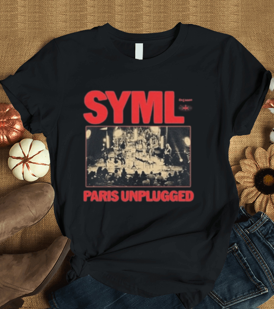 SYML Paris Unplugged Live Performance Concert Photography T-Shirt