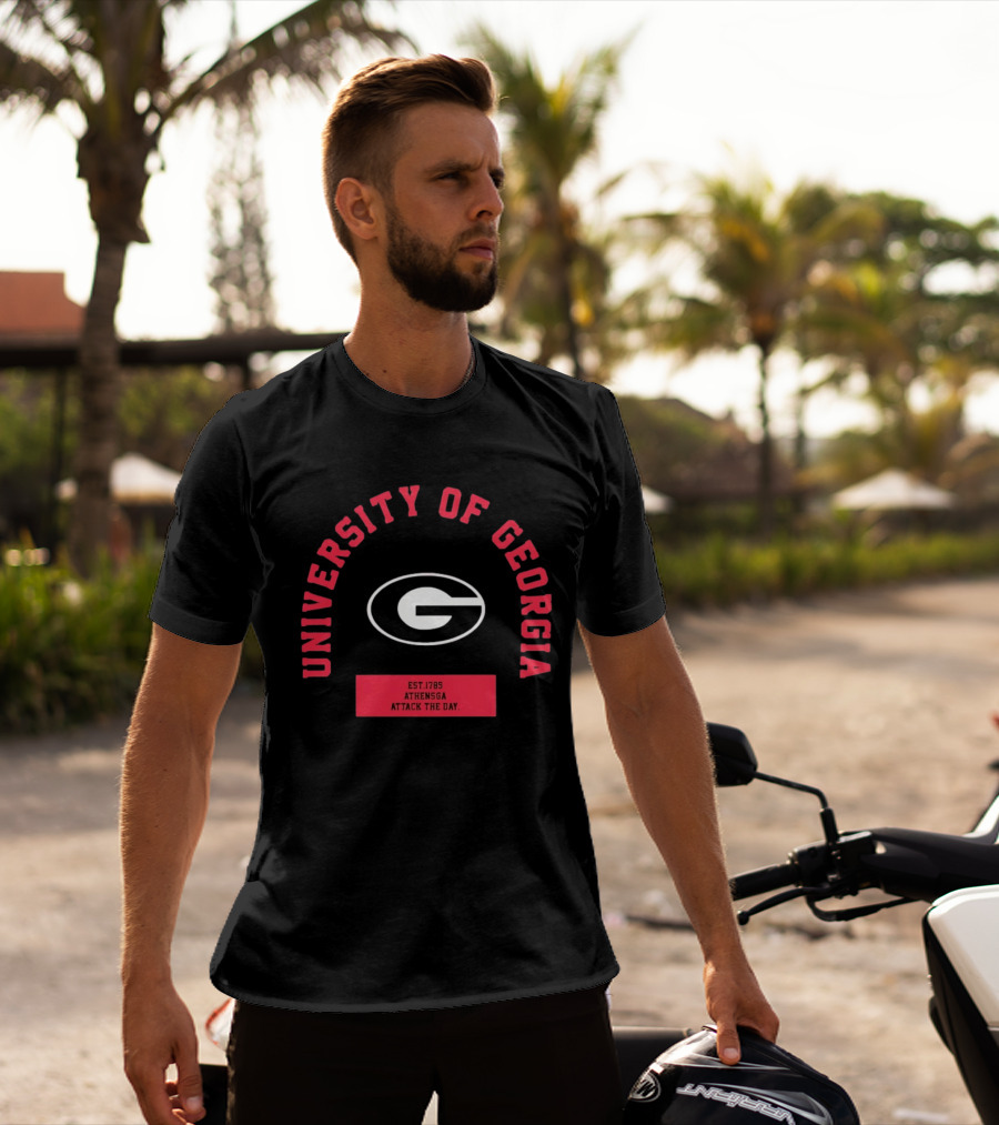University Of Georgia Athens GA Bulldogs Attack The Day Est 1785 T-Shirt