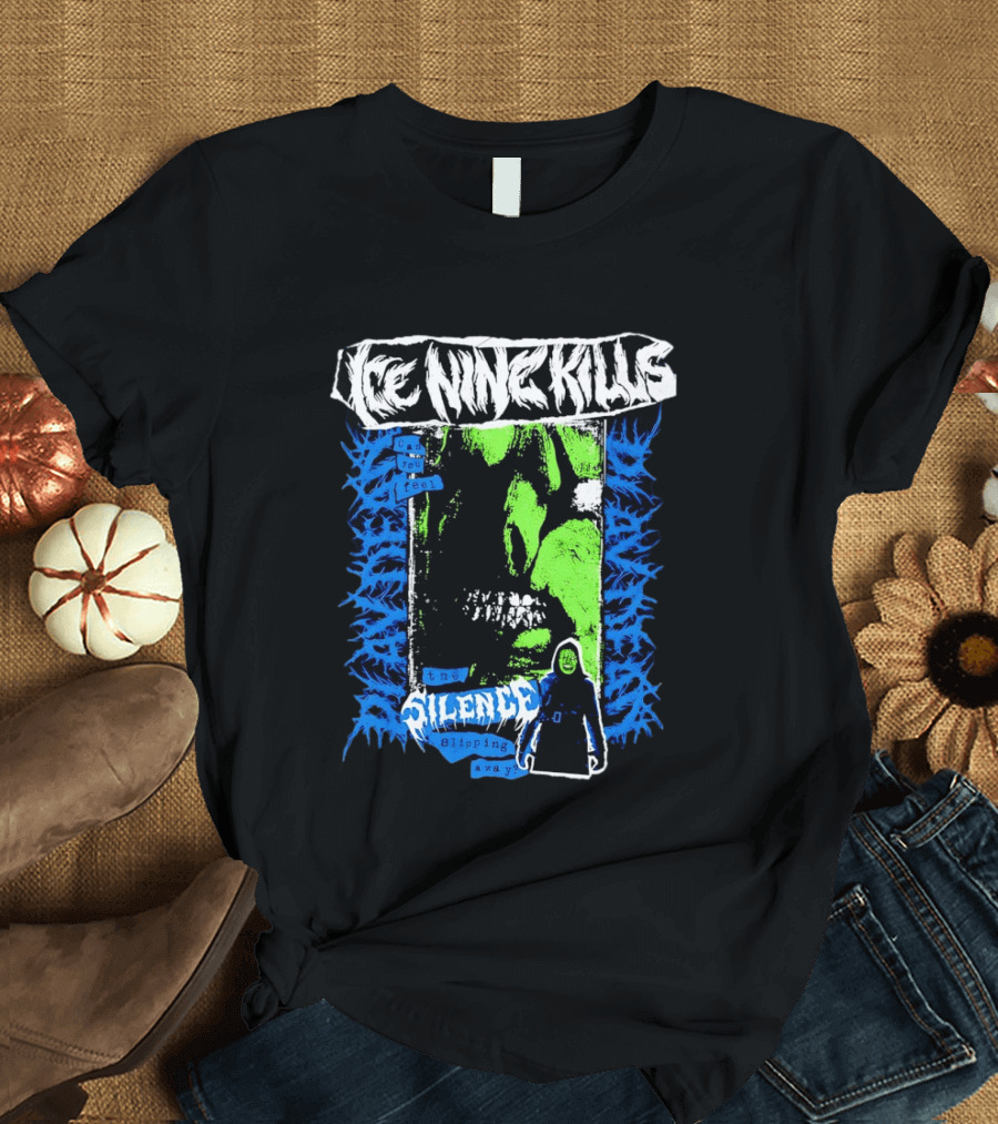 Ice Nine Kills Can You Feel The Silence Slipping Away Horror Themed Psychedelic T-Shirt