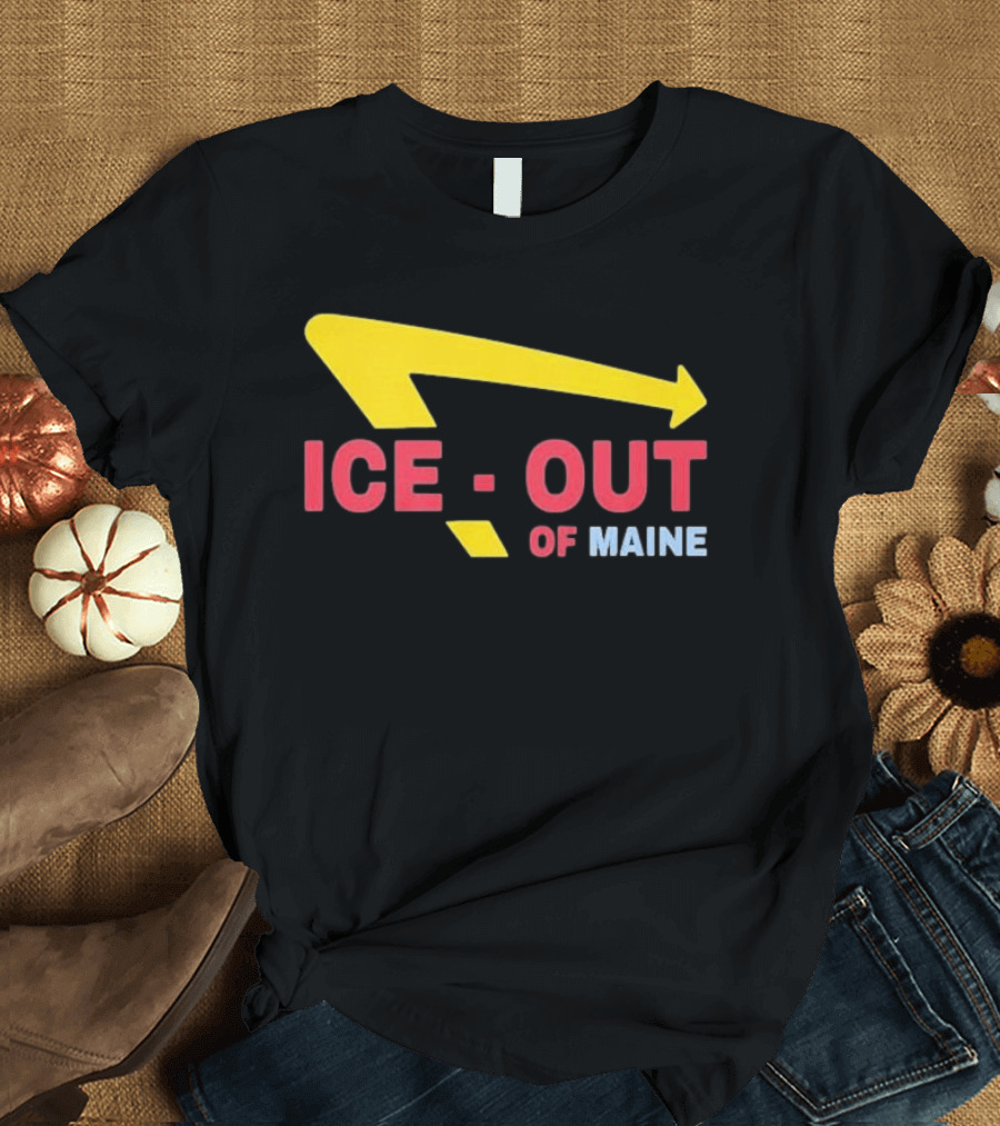 Ice Out Of Maine 2026 Arrow T-Shirt