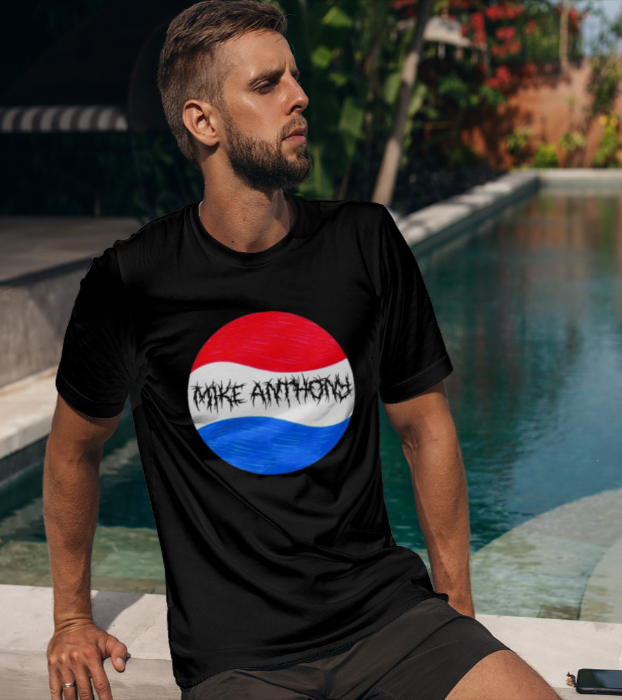 Mike Anthony Pepsi Symbol Bold Text Classic Circle T-Shirt