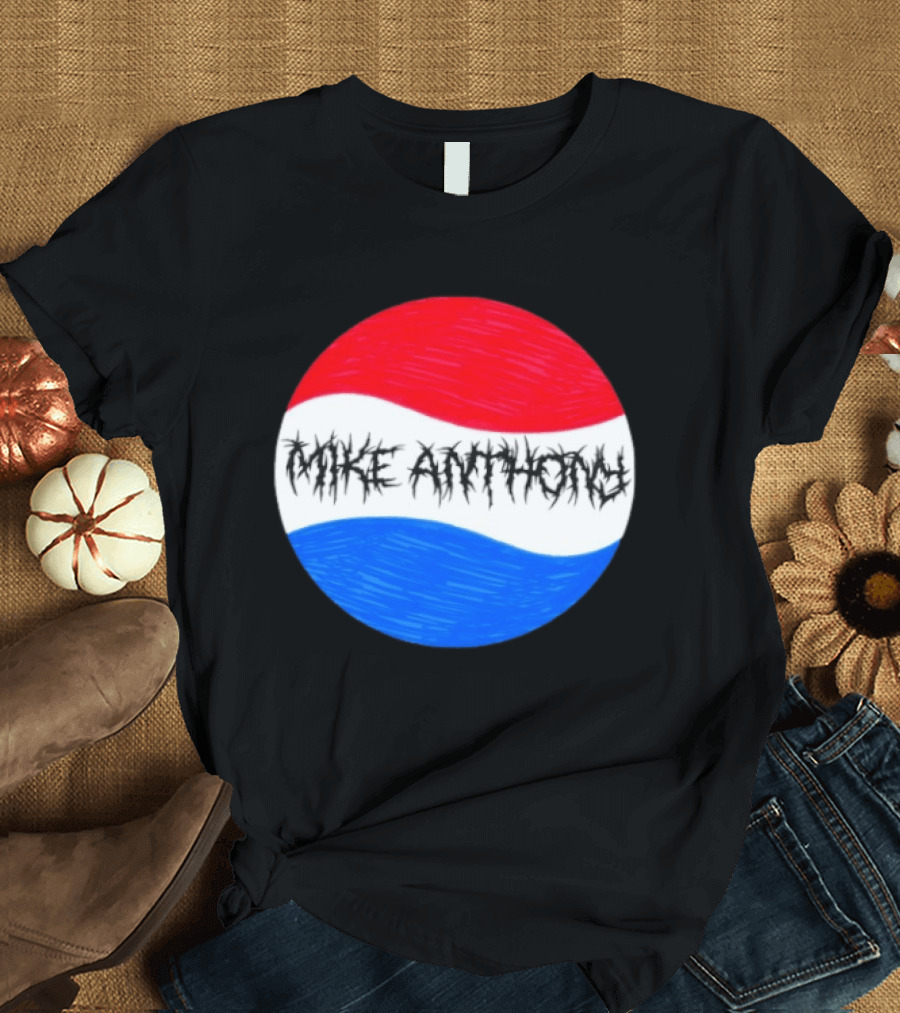 Mike Anthony Pepsi Symbol Bold Text Classic Circle T-Shirt