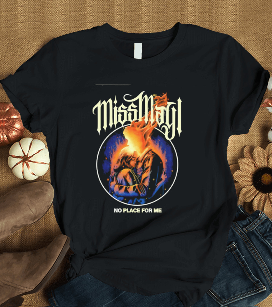 Miss May I No Place For Me Metalcore Band Fiery Circle T-Shirt