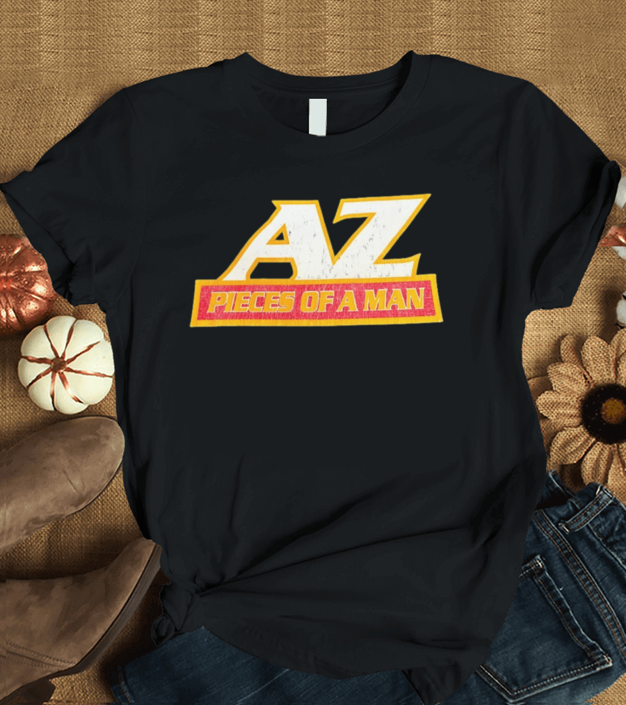 AZ Pieces Of A Man Distressed Hip Hop 90s Rap T-Shirt