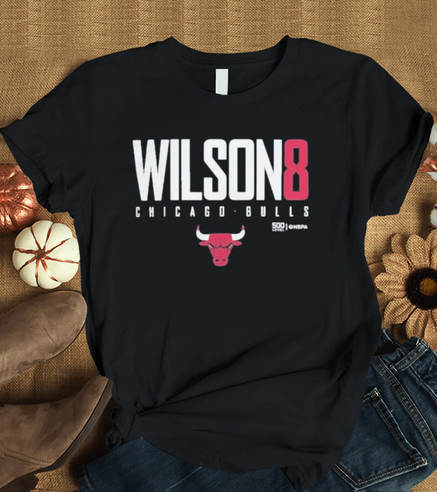 Chicago Bulls Wilson 8 Bulls Icon 500 Levels T-Shirt