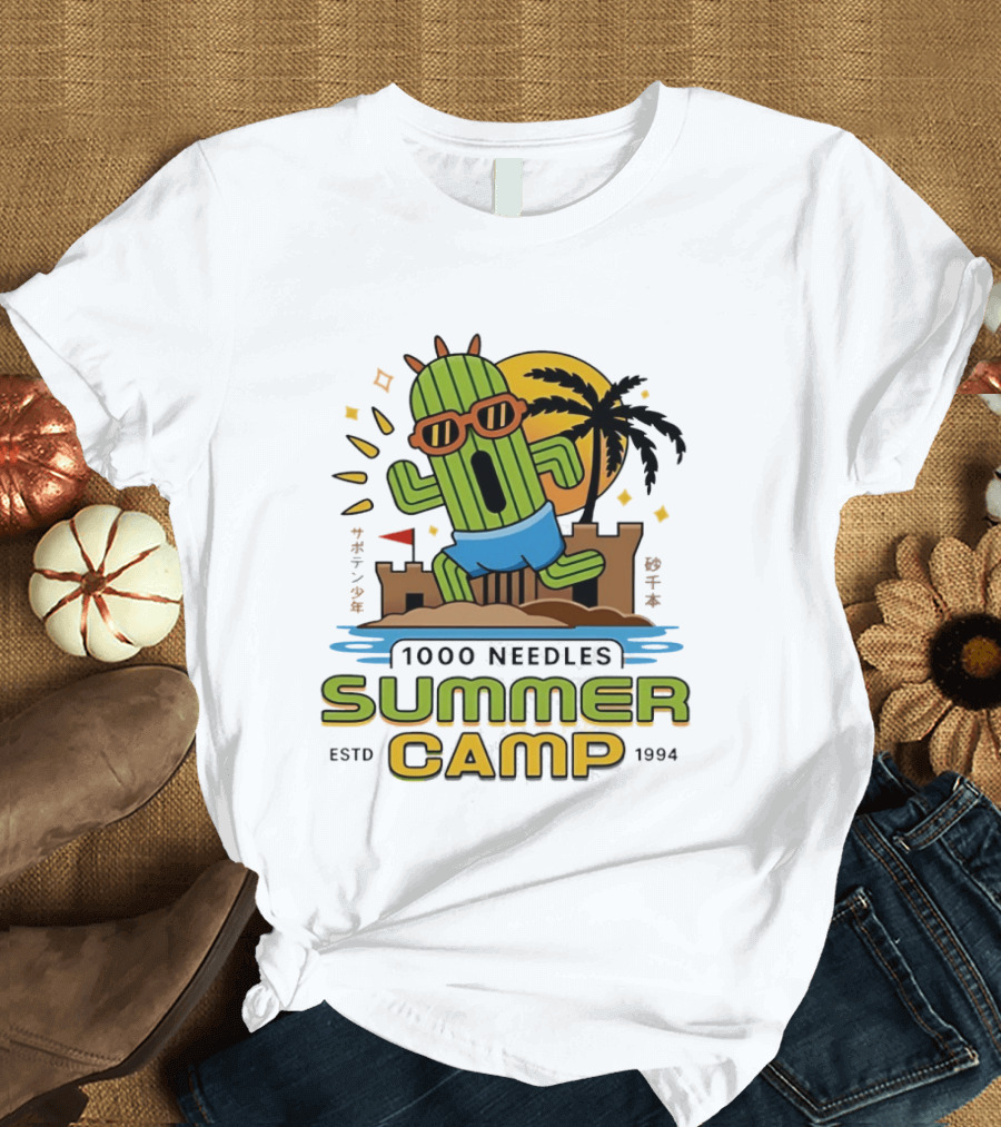 Happy Cactus 1000 Needles Summer Camp Beach ESTD 1994 T-Shirt