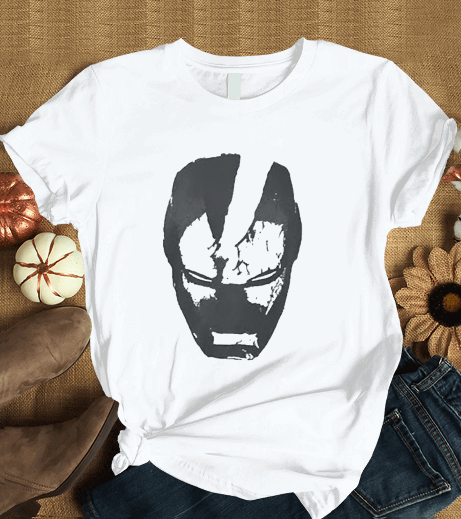 Robert Downey Jr Tony Stark Iron Man Helmet T-Shirt