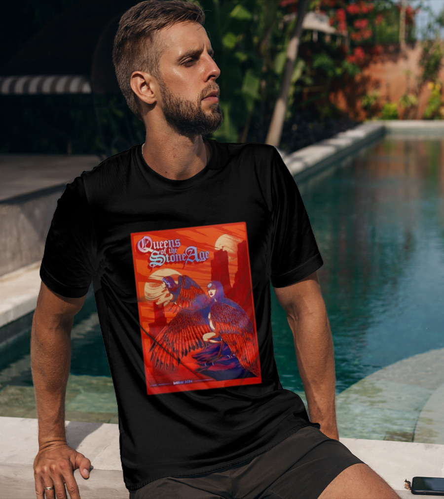 Queens Of The Stone Age Hellfest 2024 Winged Creatures T-Shirt