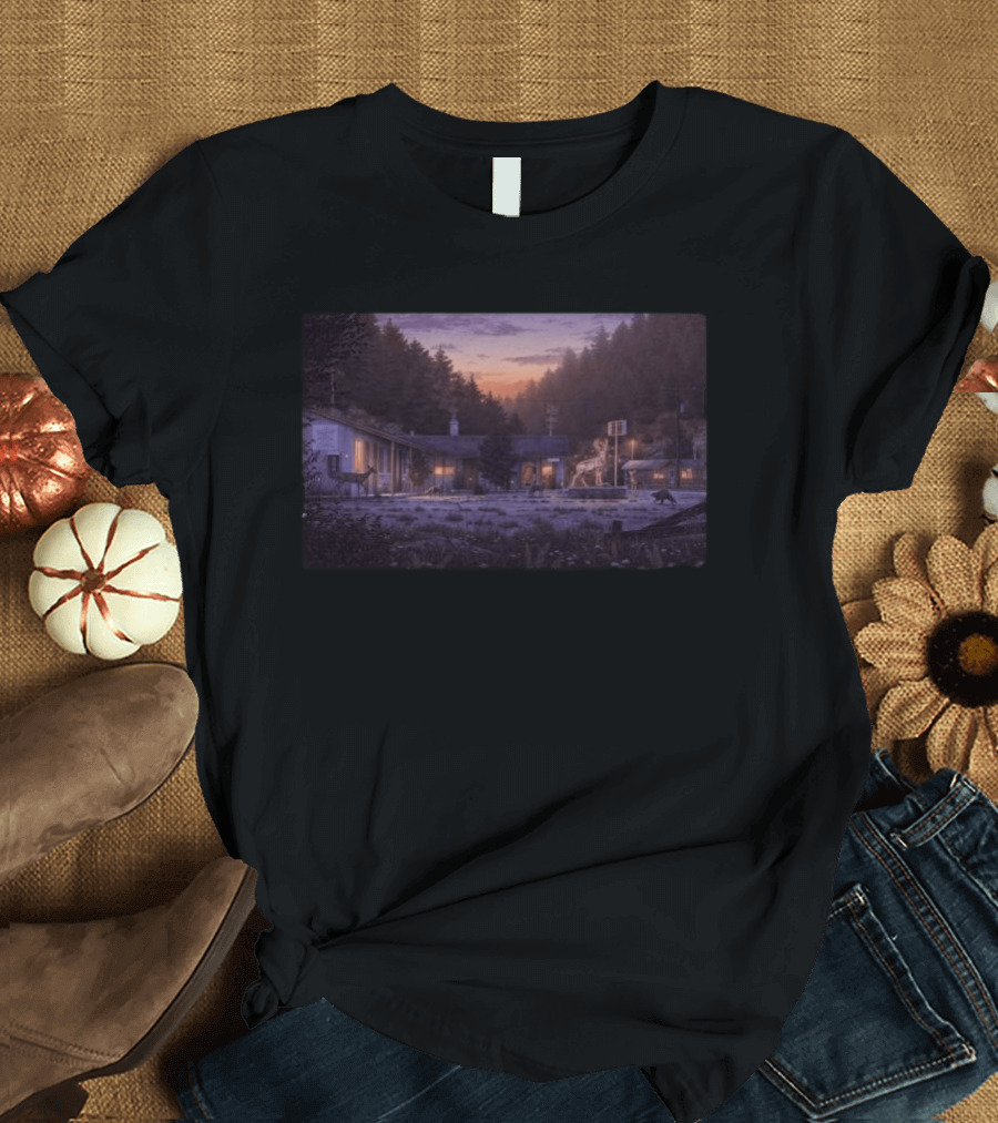 The Head And The Heart Red Rocks CO July 15 16 2026 Motel Sunset Forest Deer T-Shirt
