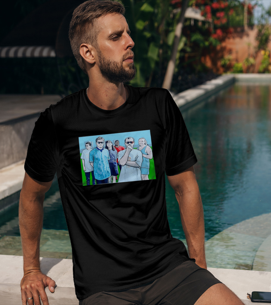 The Office Cast Illustrated Group Scene T-Shirt