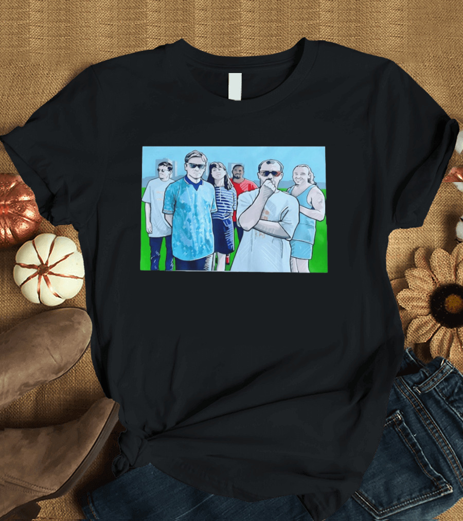 The Office Cast Illustrated Group Scene T-Shirt