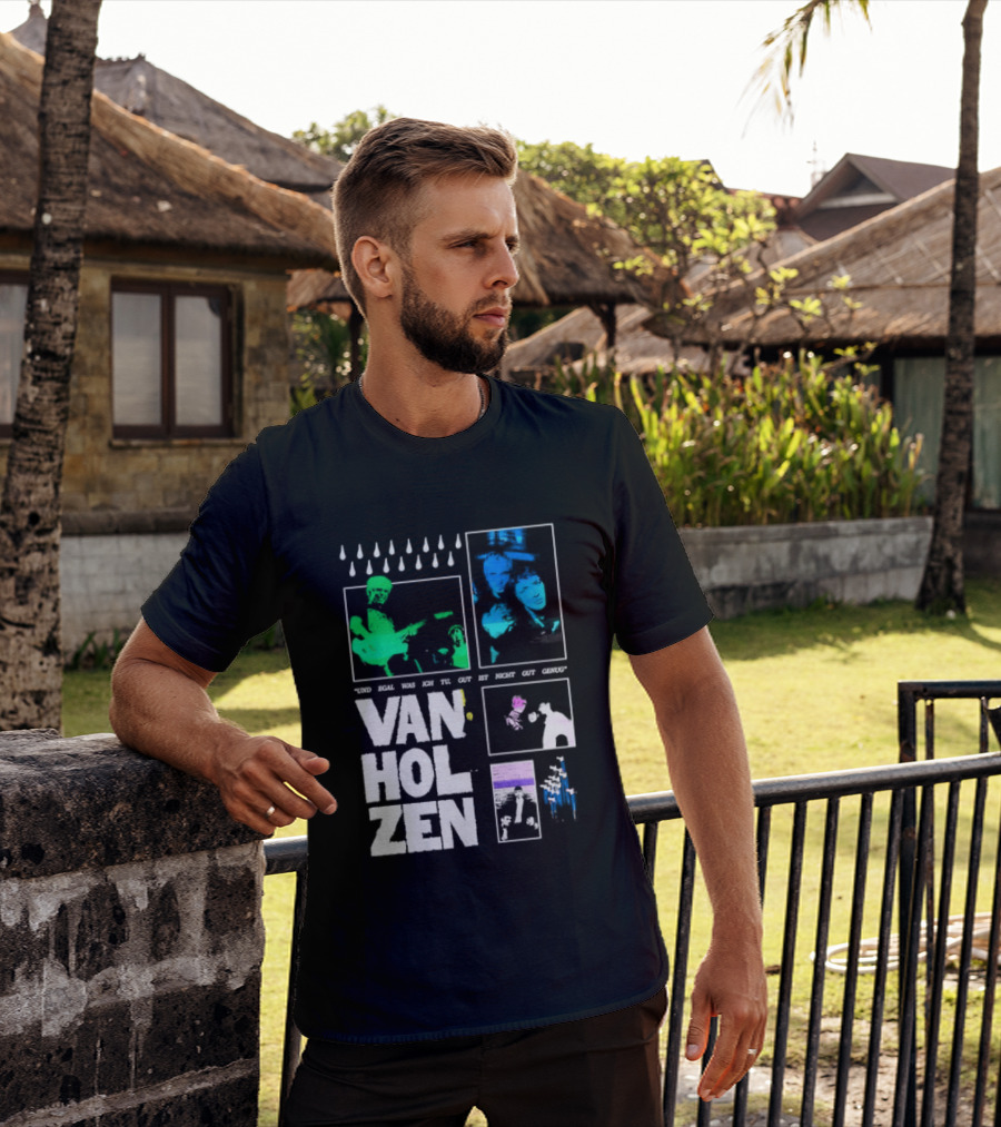 Van Holzen Und Egal Was Ich Tu Gut Ist Nicht Gut Genug Raindrops Color Blocks T-Shirt