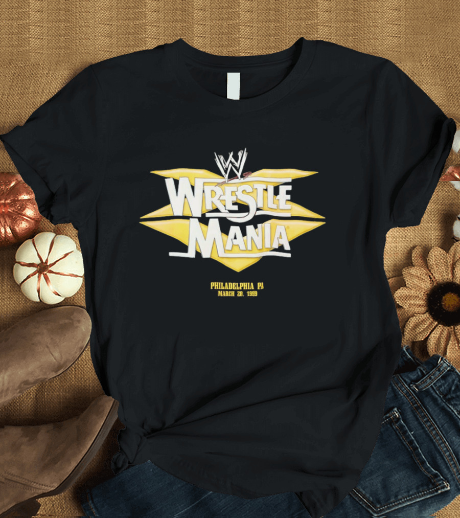 WWE WrestleMania XV Philadelphia March 28 1999 T-Shirt