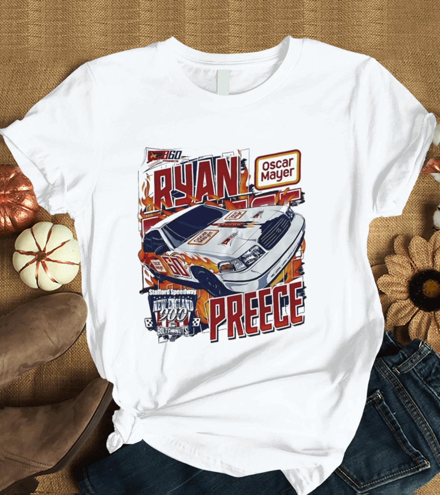 Ryan Preece Oscar Mayer Racing Car Stafford Speedway New England 900 Bolts Nuts 60 T-Shirt