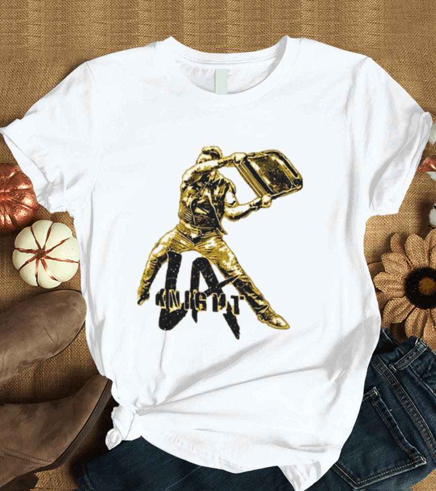 LA Knight Wrestling Iconic Folding Chair Action T-Shirt