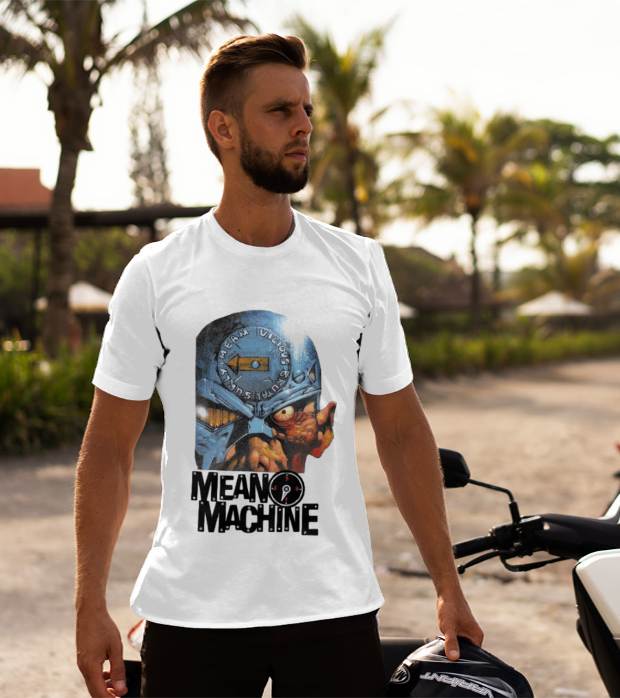 Mean Machine Mean Vicious Brutal Surly 2000 AD T-Shirt