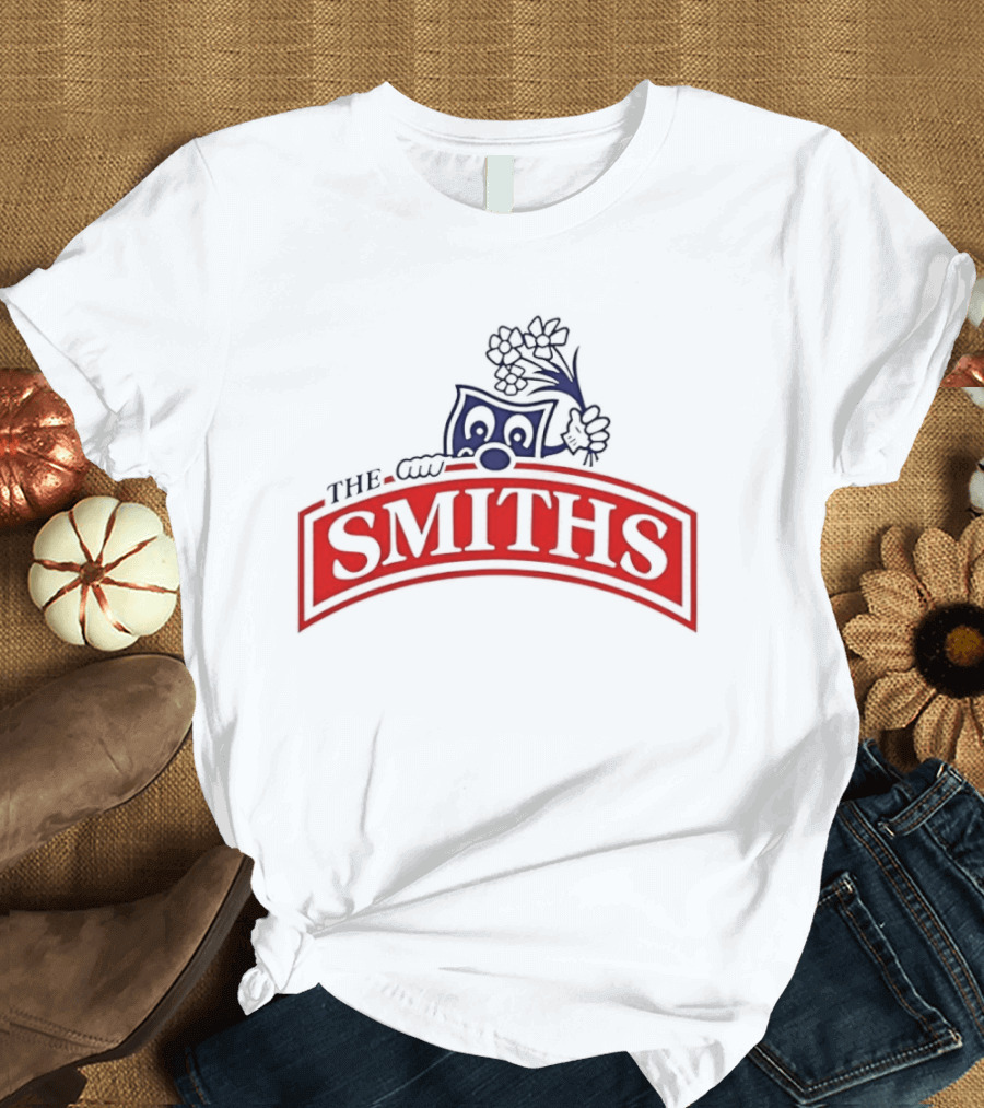 The Smiths Band Indie Rock Morrissey Sneaky Pete Peeking Lilac Daisies T-Shirt