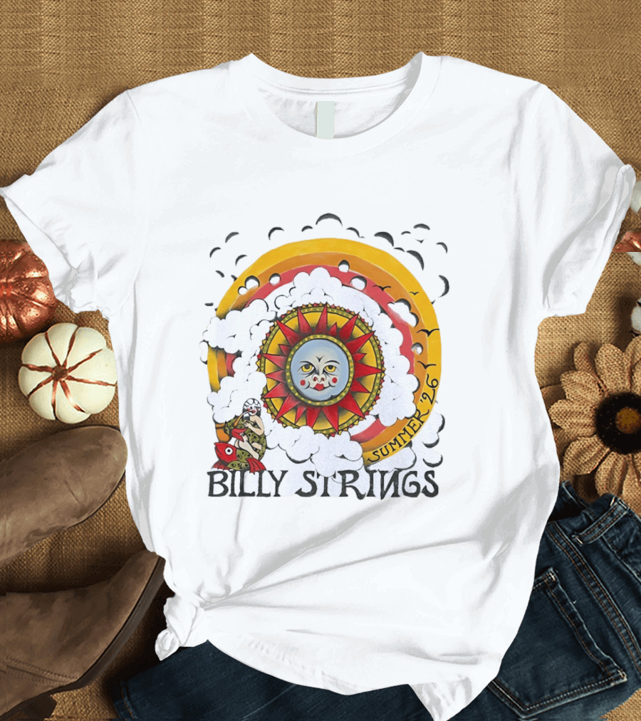Billy Strings Sun Face Summer 2026 Tour T-Shirt