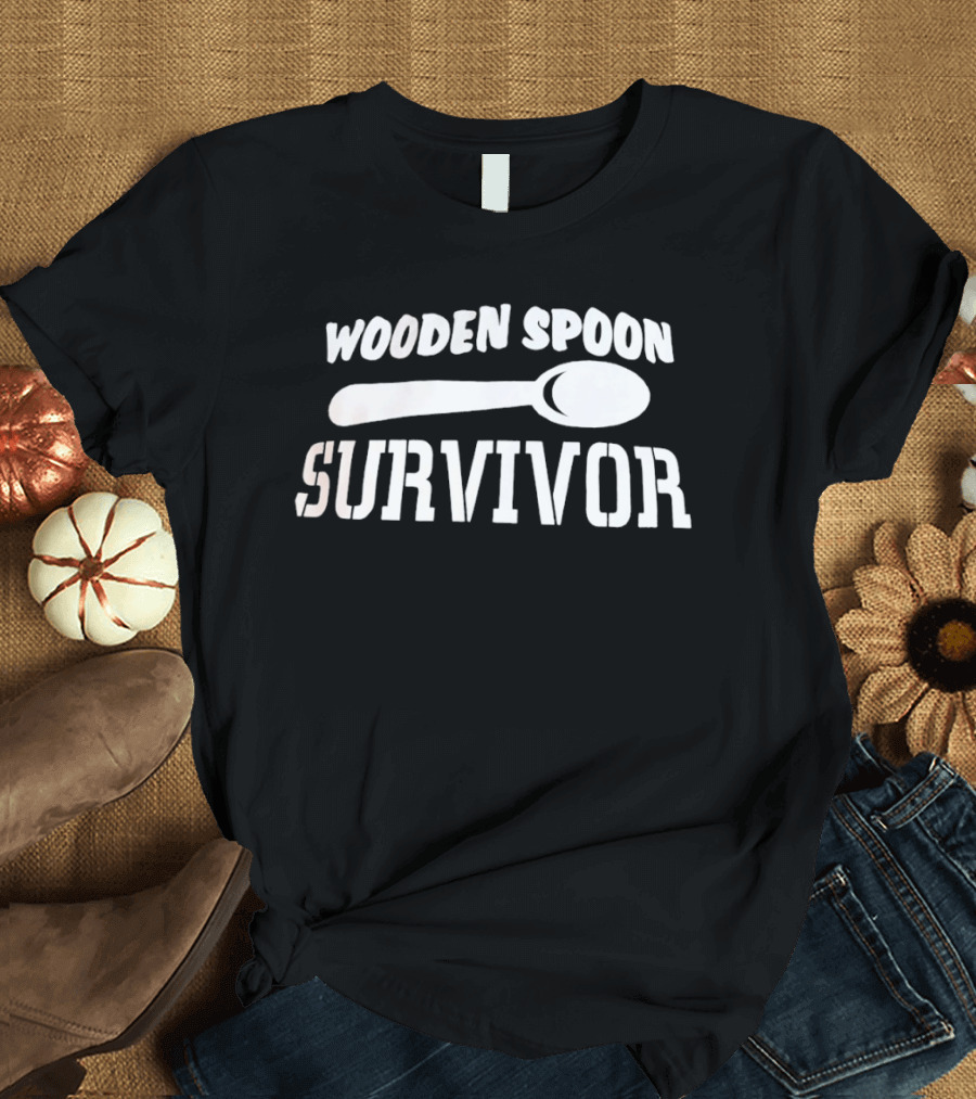 Wooden Spoon Survivor Kitchen Humor Cooking Joke T-Shirt
