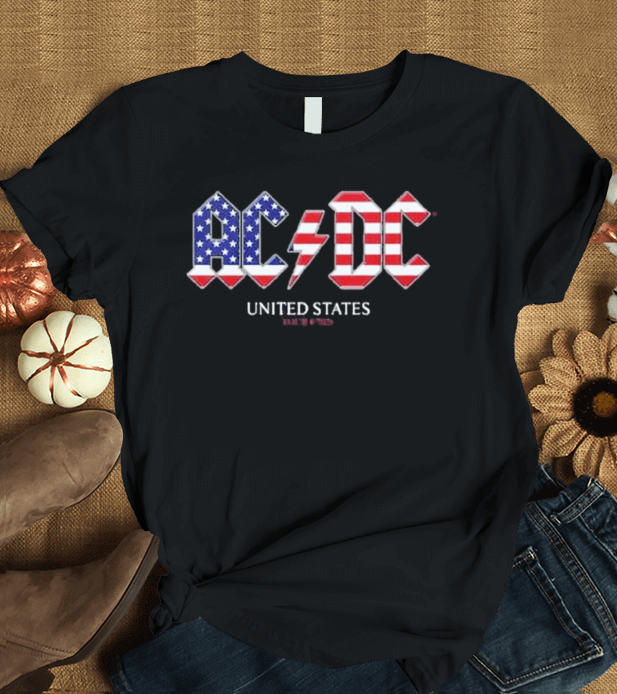 ACDC United States Tour 2026 American Flag T-Shirt