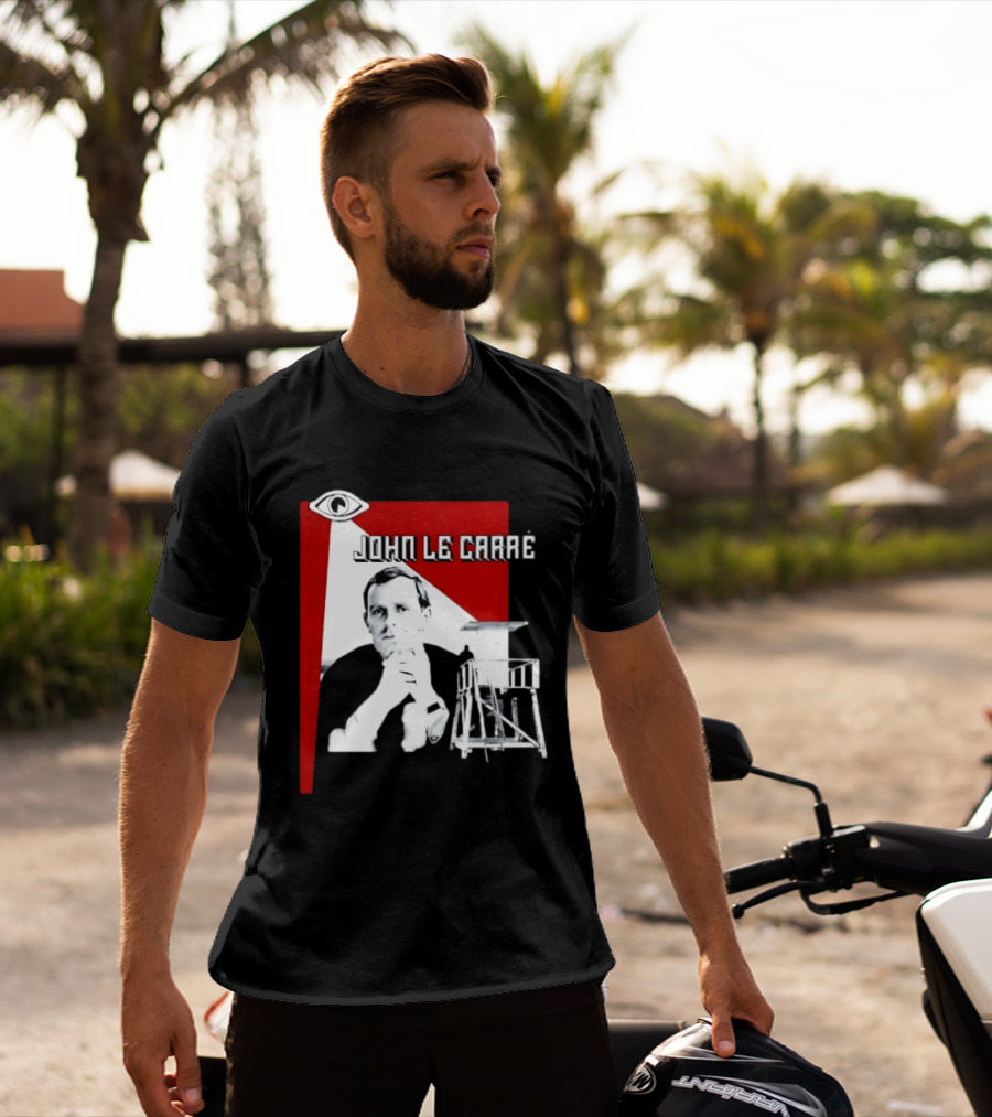 John Le Carré Spy Fiction Author Espionage Tower T-Shirt