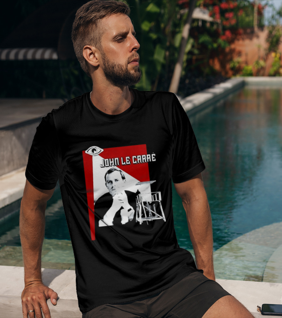 John Le Carré Spy Fiction Author Espionage Tower T-Shirt