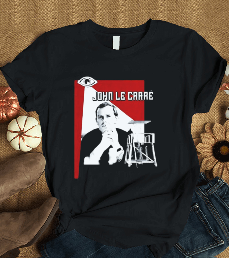 John Le Carré Spy Fiction Author Espionage Tower T-Shirt