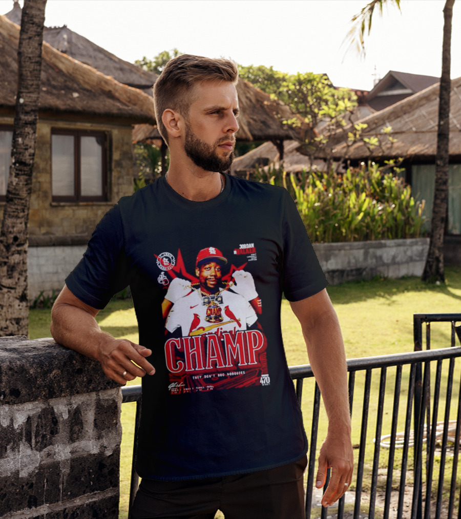 Jordan Walker St. Louis Cardinals Home Run Derby Champ They Don't Boo Nobodies T-Shirt