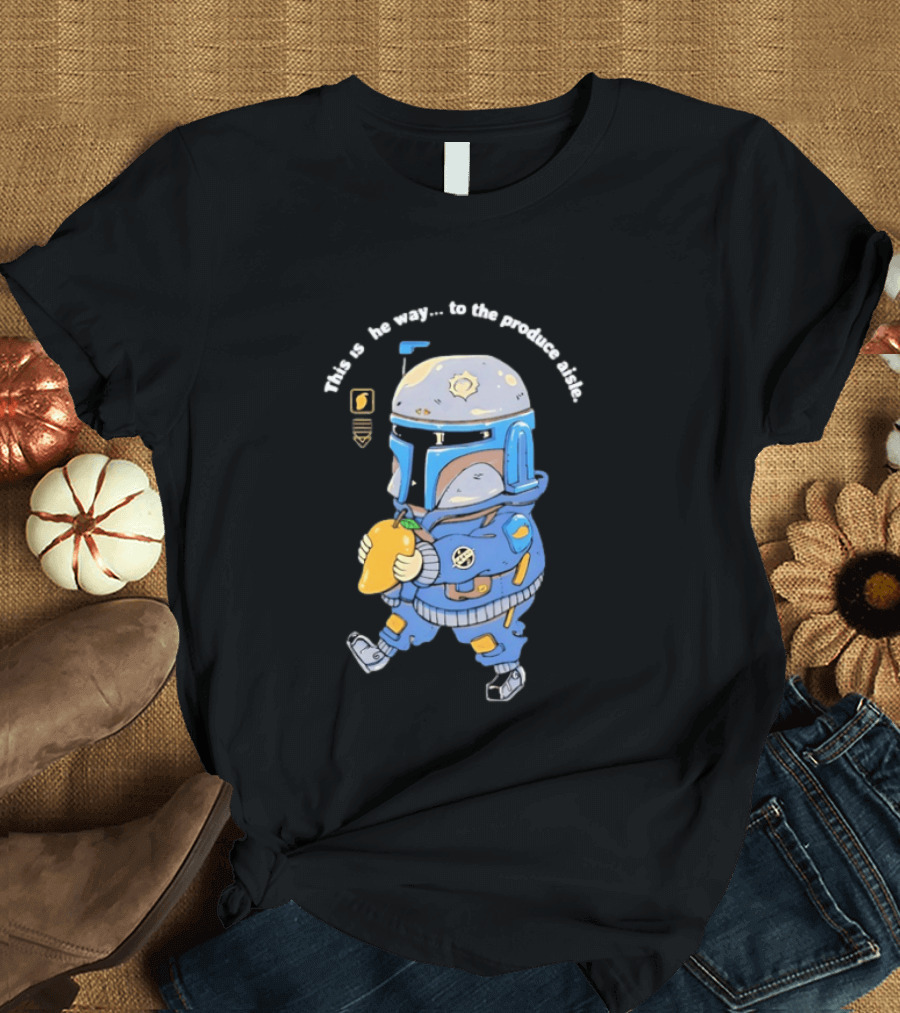 This Is The Way To The Produce Aisle Mandalorian Mango T-Shirt