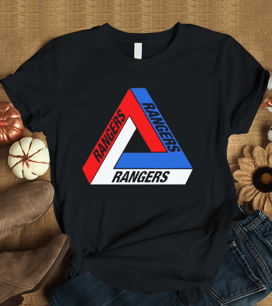 Rangers Penrose Triangle Optical Illusion Sports T-Shirt