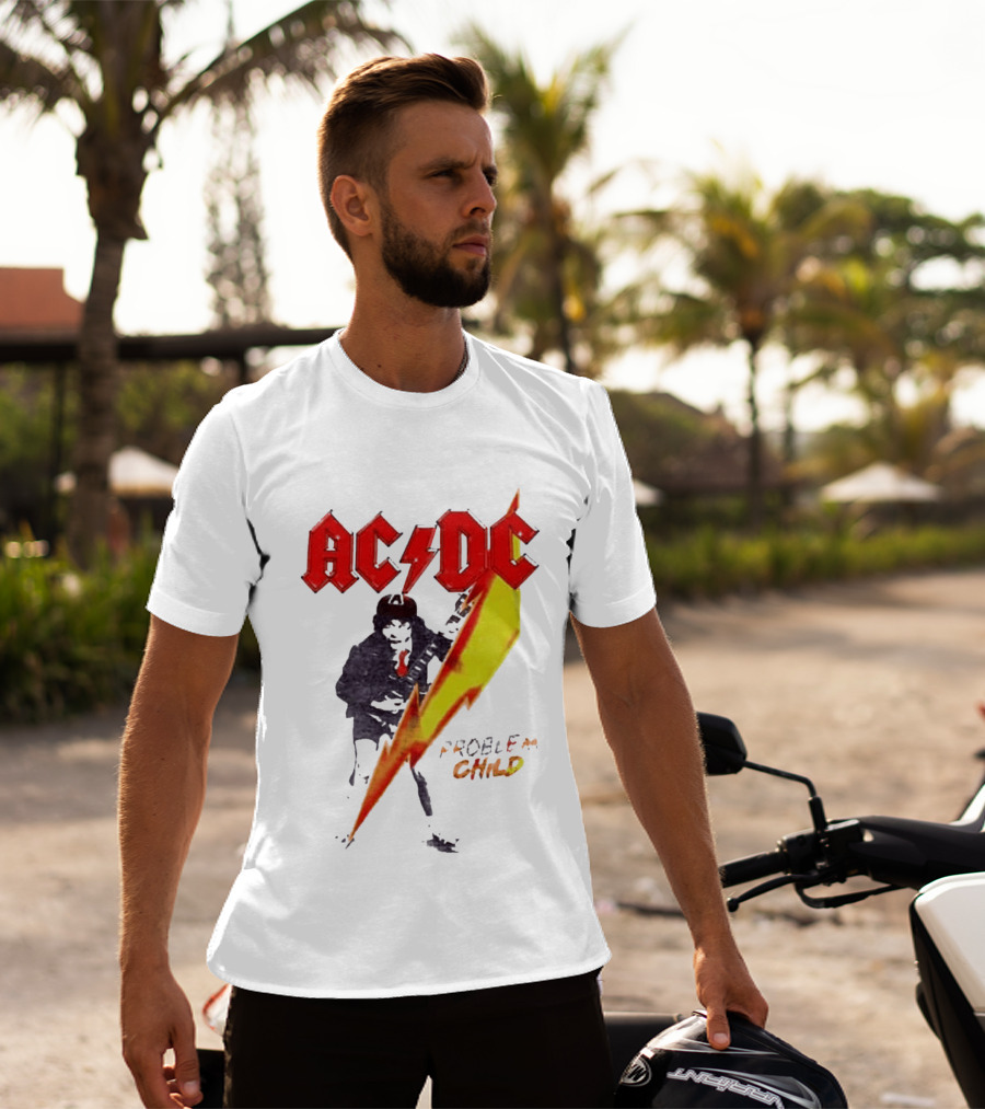 ACDC Pwr Up Problem Child Tour 2026 Lightning Bolt T-Shirt