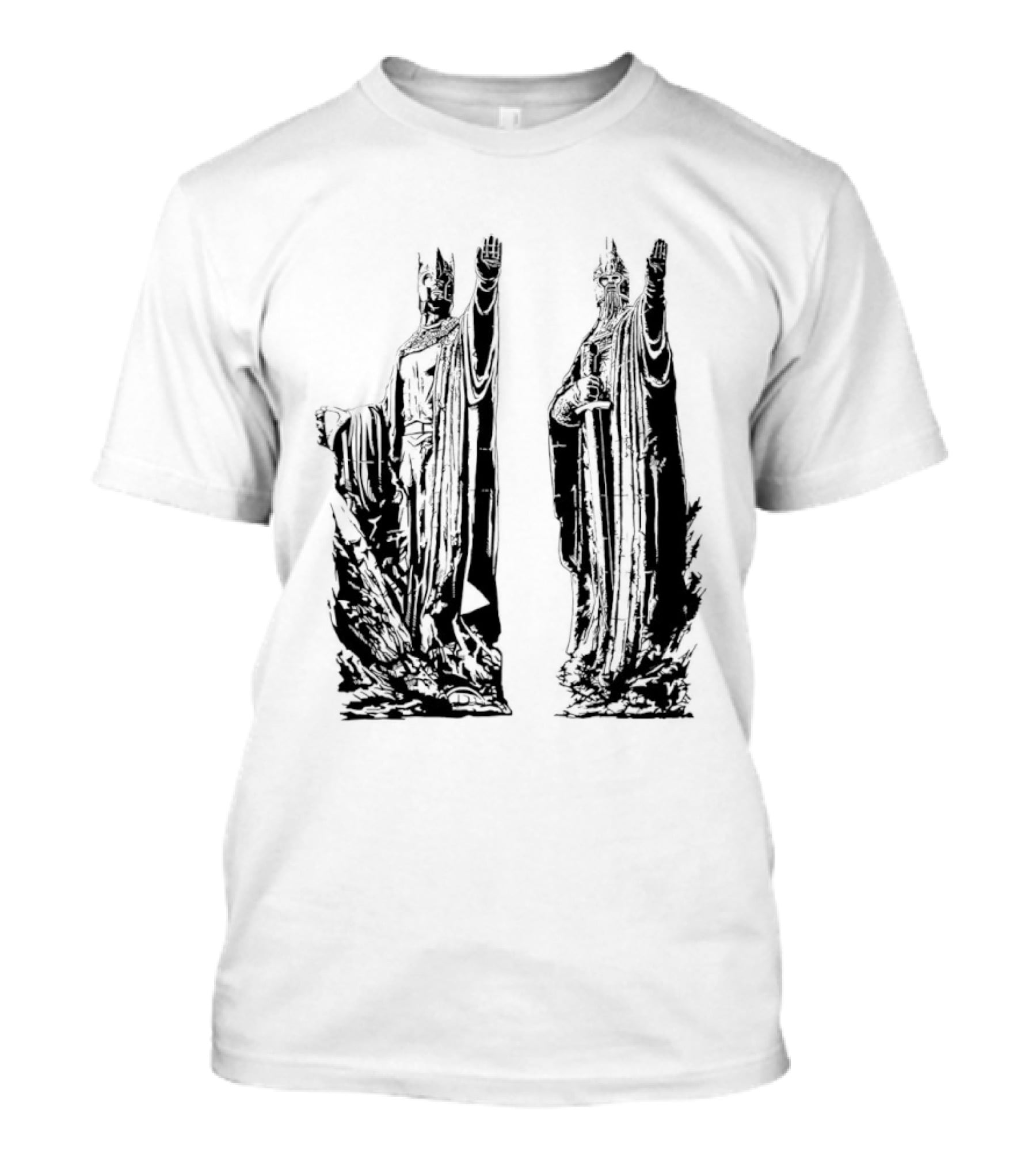 Argonath The Lord Of The Rings JRR Tolkien Iconic Monument Guardians T-Shirt