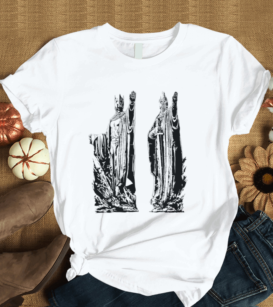 Argonath The Lord Of The Rings JRR Tolkien Iconic Monument Guardians T-Shirt