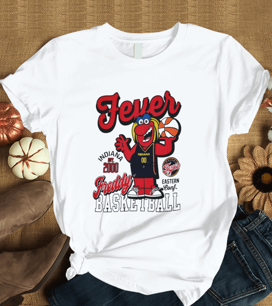Freddy Indiana Fever Basketball Est 2000 Eastern Conf T-Shirt