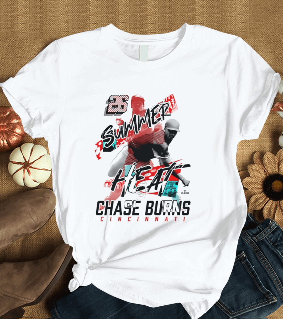 26 Summer Heat Chase Burns Cincinnati Reds T-Shirt