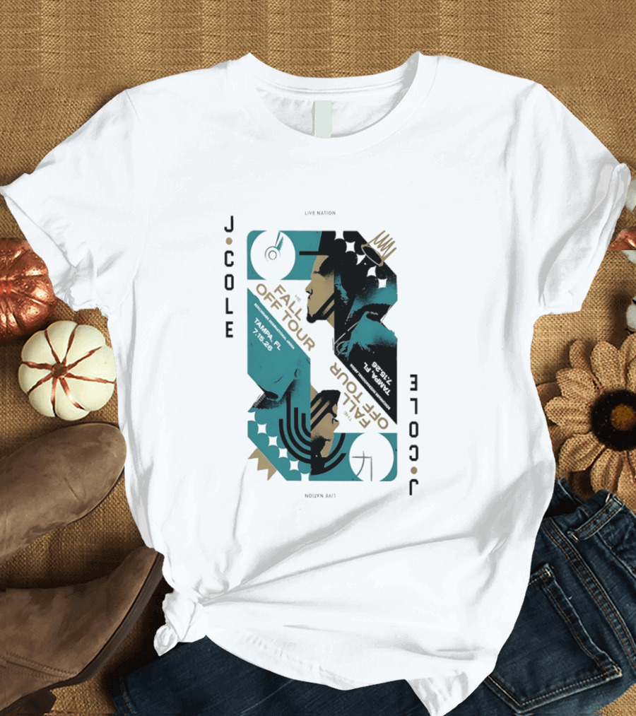 J Cole Live Nation The Fall Off Tour Tampa 2026 T-Shirt