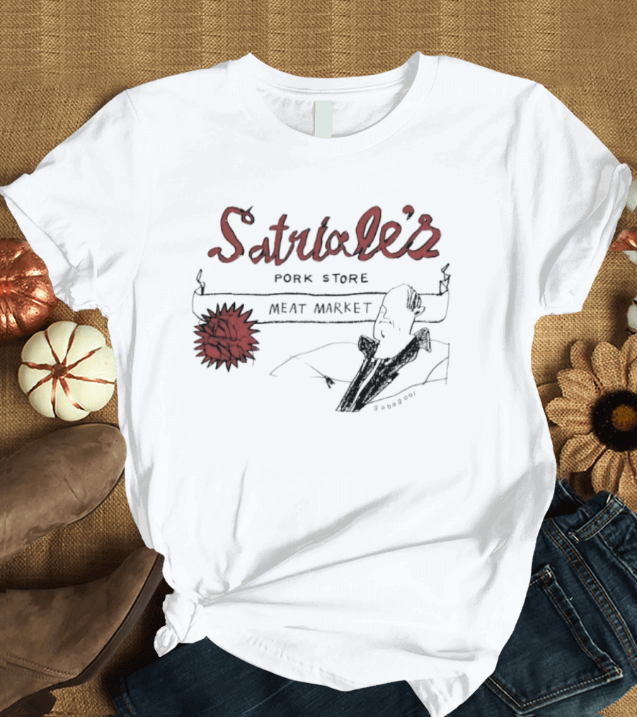 Satriale's Pork Store Meat Market Gabagool Drawing T-Shirt