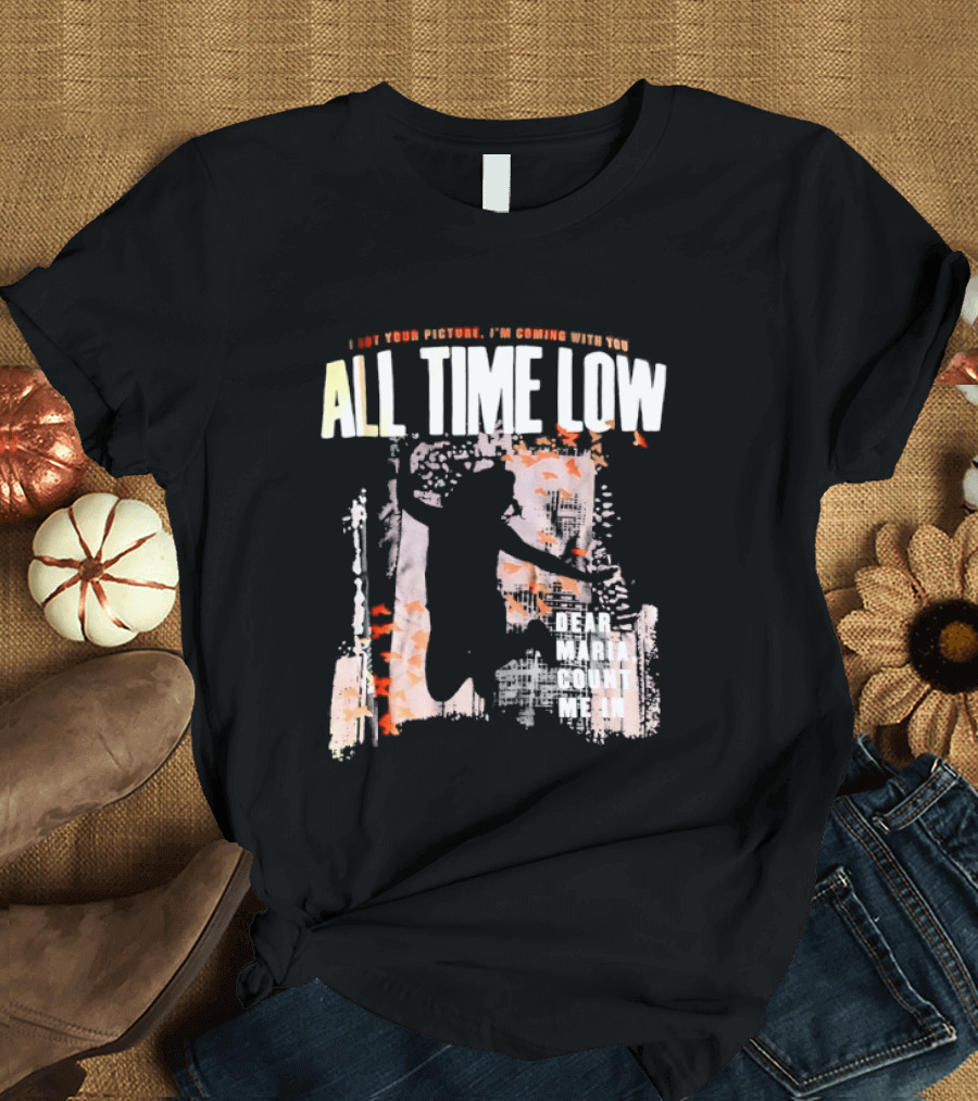 All Time Low I Got Your Picture Dear Maria Count Me In Butterfly Aesthetic T-Shirt