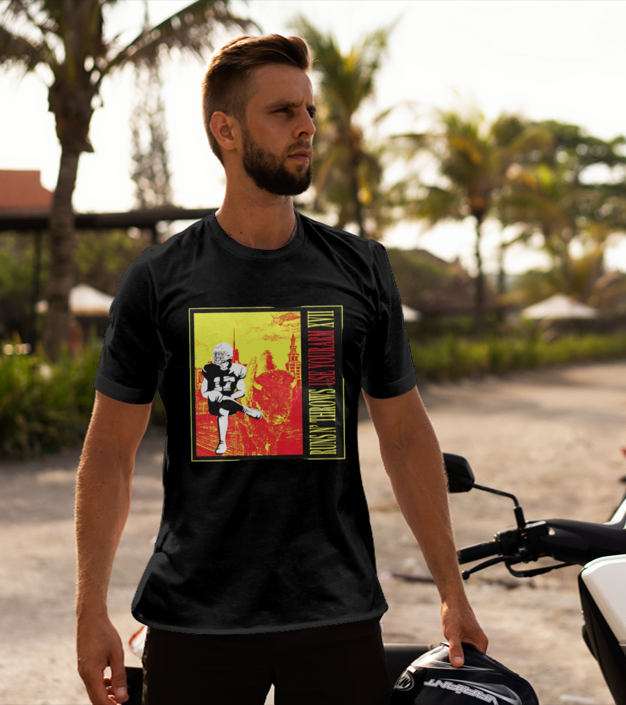 Buffalo Bills Josh Allen Runs N' Throws Use Your Arm XVII Football Buffalo T-Shirt