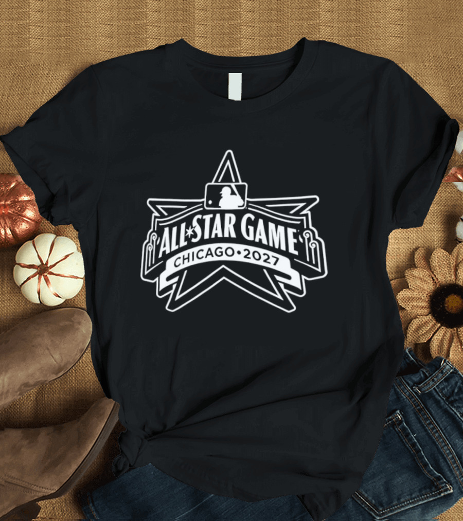 Chicago Cubs 2027 MLB All Star Game Logo Star T-Shirt