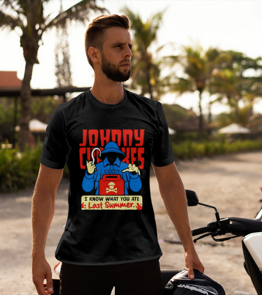 Johnny Cupcakes I Know What You Ate Last Summer Fisherman Cupcake Crossbones T-Shirt